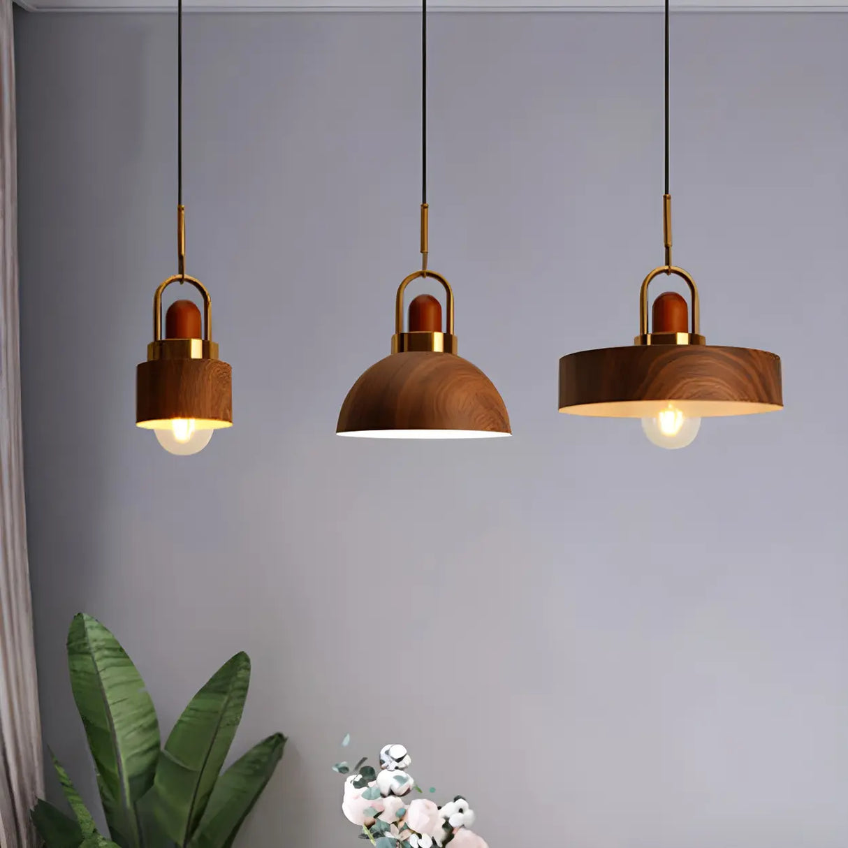 Kitchen Simplicity Metal Geometric Pendant Light Image - 1
