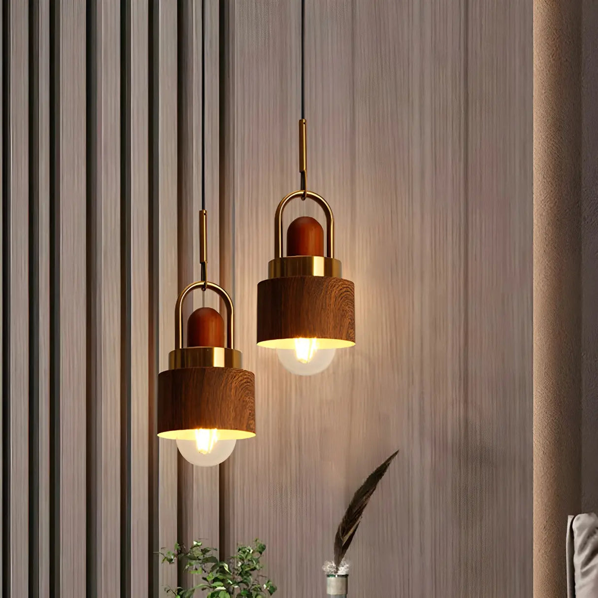 Kitchen Simplicity Metal Geometric Pendant Light Image - 3