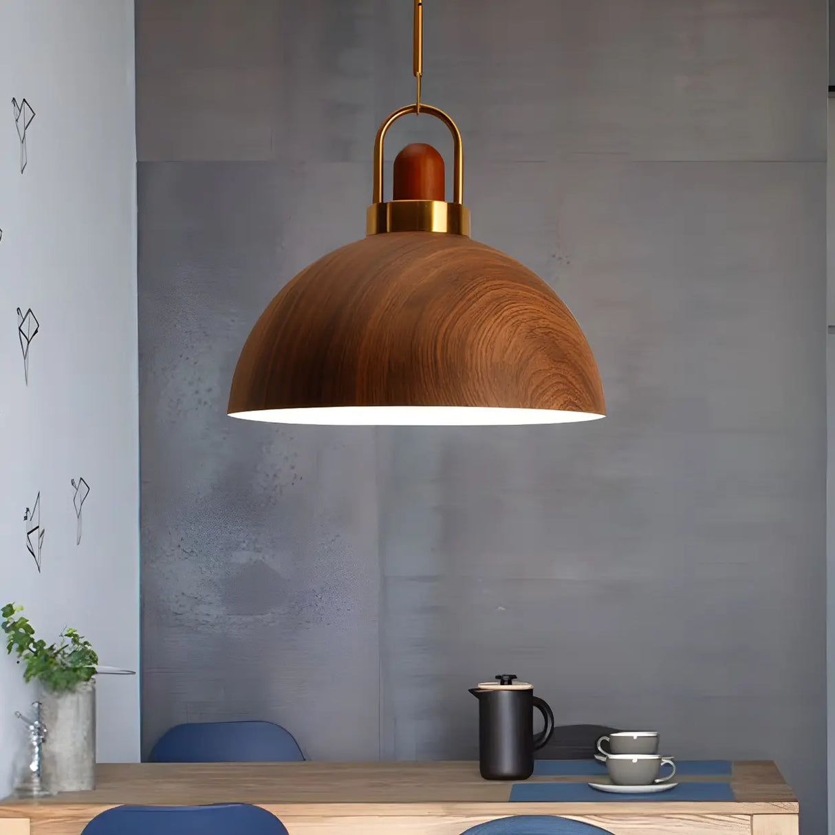 Kitchen Simplicity Metal Geometric Pendant Light Image - 5