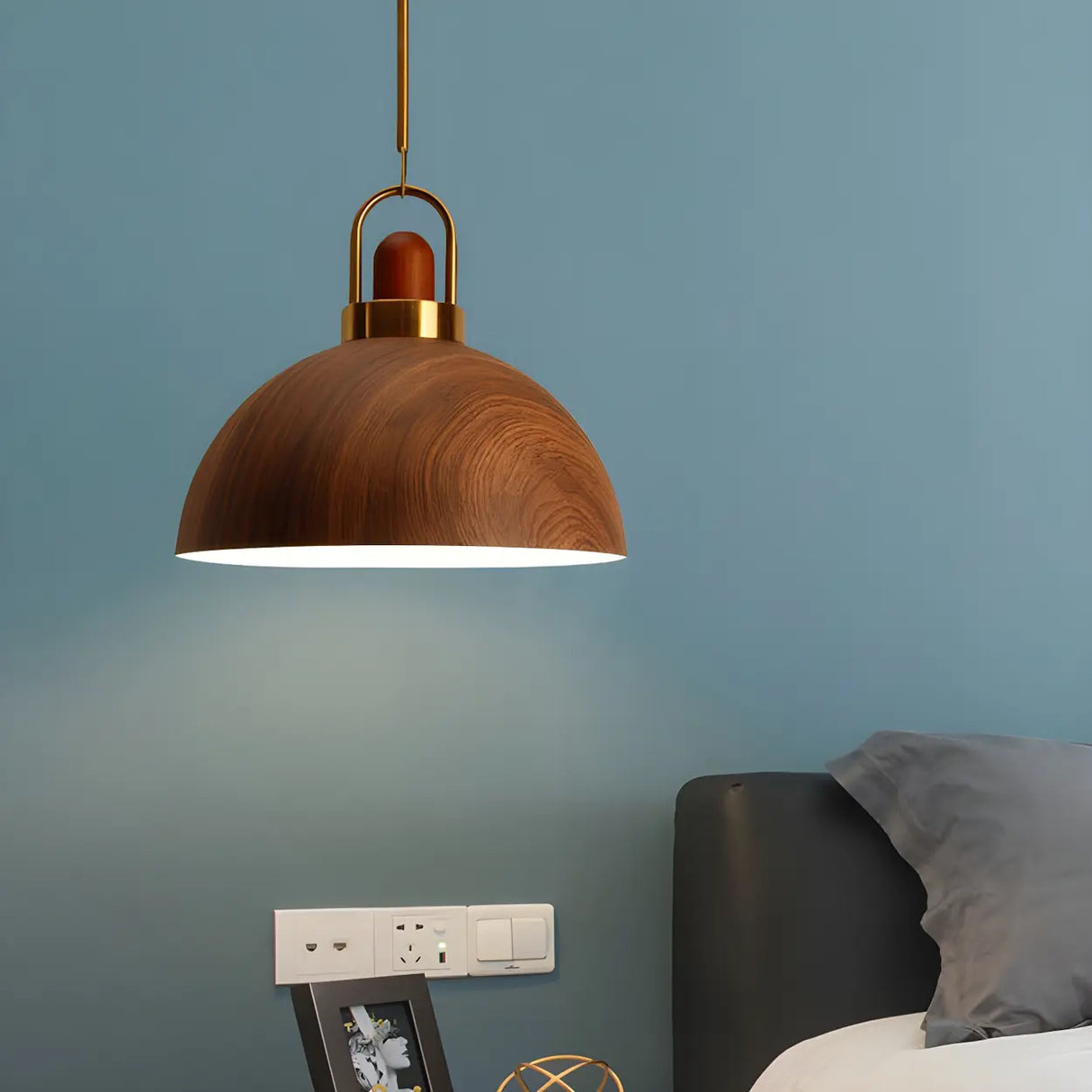 Kitchen Simplicity Metal Geometric Pendant Light Image - 6