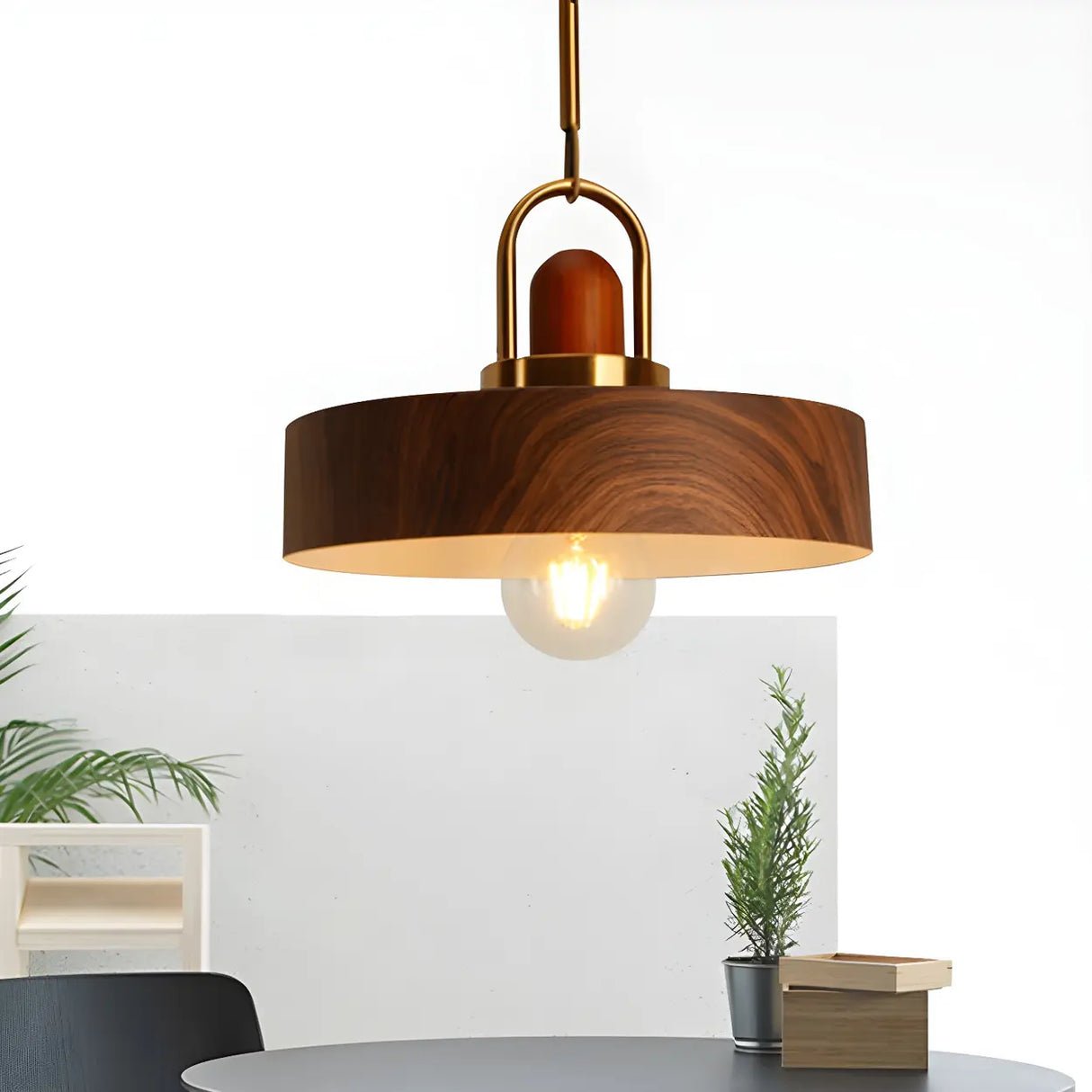 Kitchen Simplicity Metal Geometric Pendant Light Image - 9