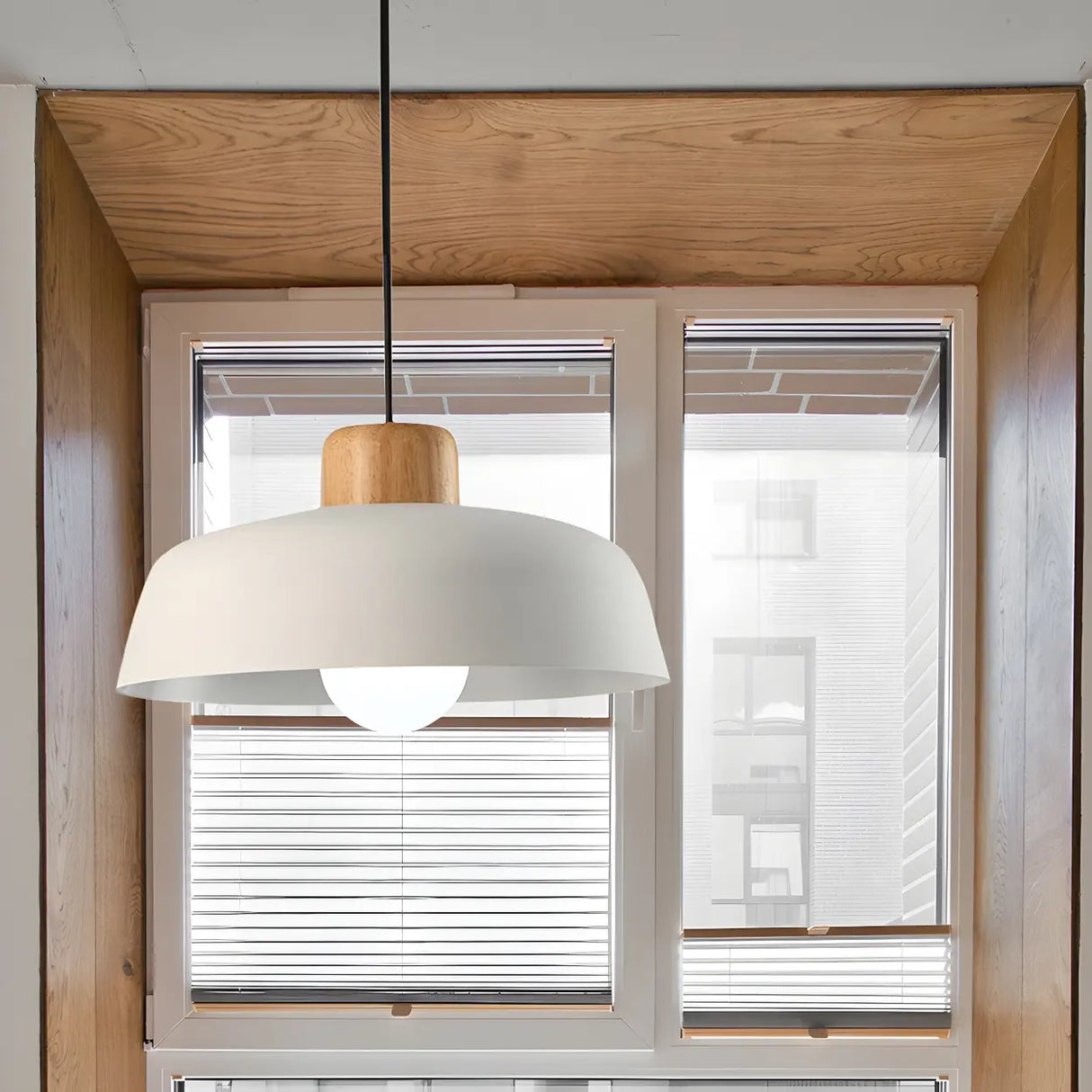 Kitchen Simplistic Bowl-Shaped Metal Pendant Light Image - 7