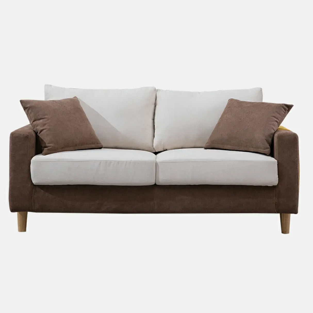 Lake Blue Flannel Square Arm Pillow Back Storage Sofa Image - 28