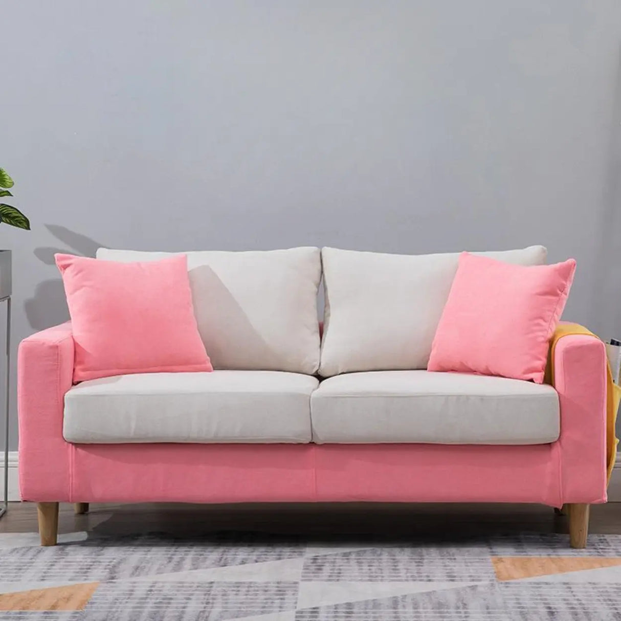 Lake Blue Removable Cushions Sewn Pillow Back Loveseat Image - 27