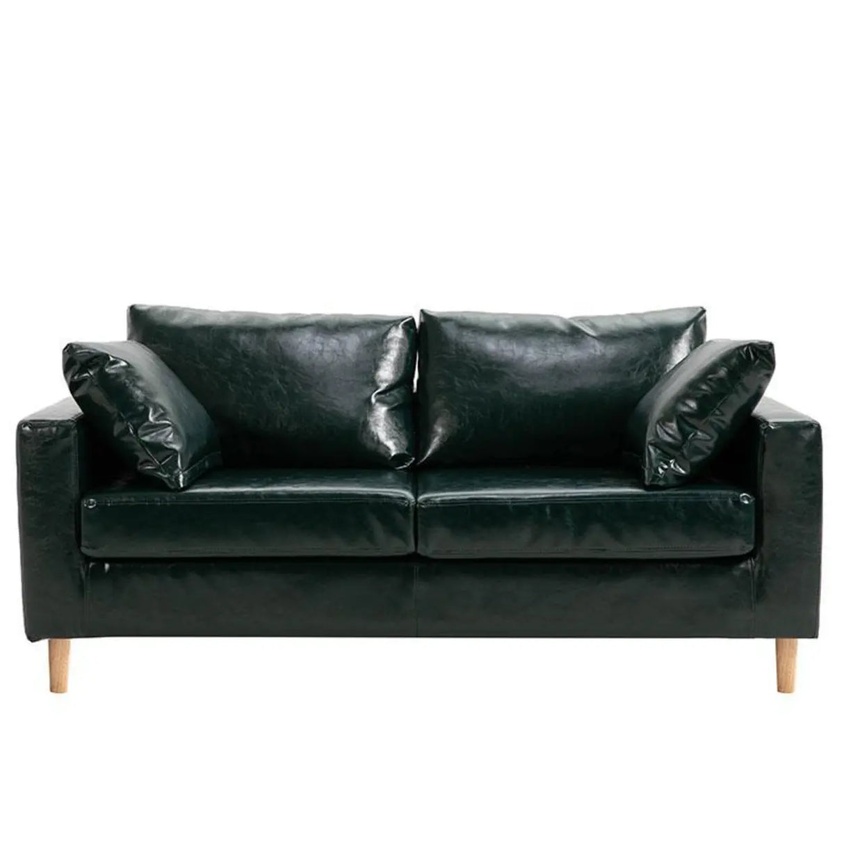 Lake Blue Removable Cushions Sewn Pillow Back Loveseat Image - 7