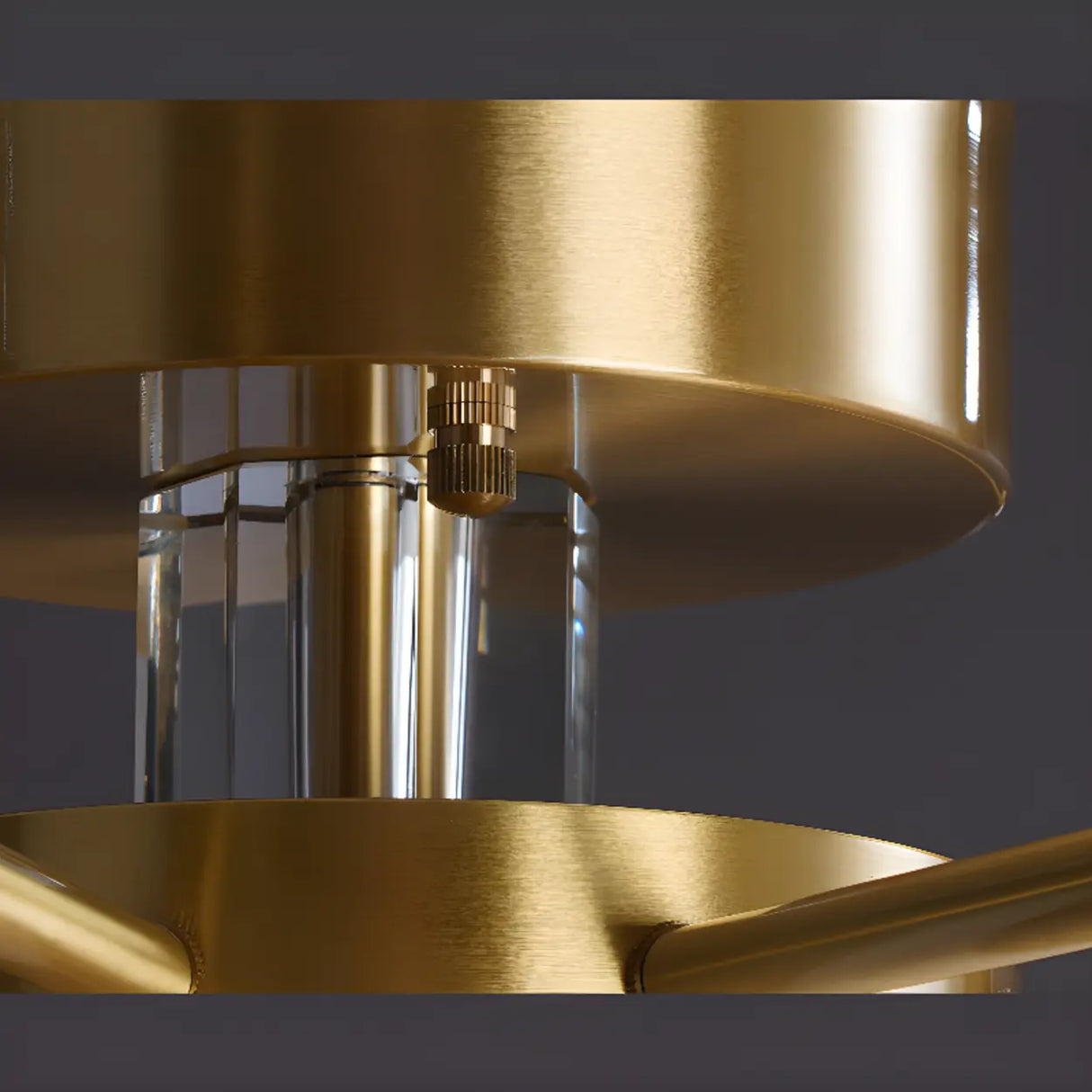 Large Starburst Crystal Semi-Flush Mount Light 17-Light Image - 13