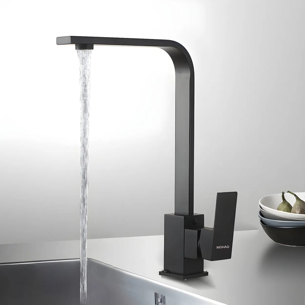 Lead Free Counter Mounted Stainless Steel Bar Faucets Image - 5