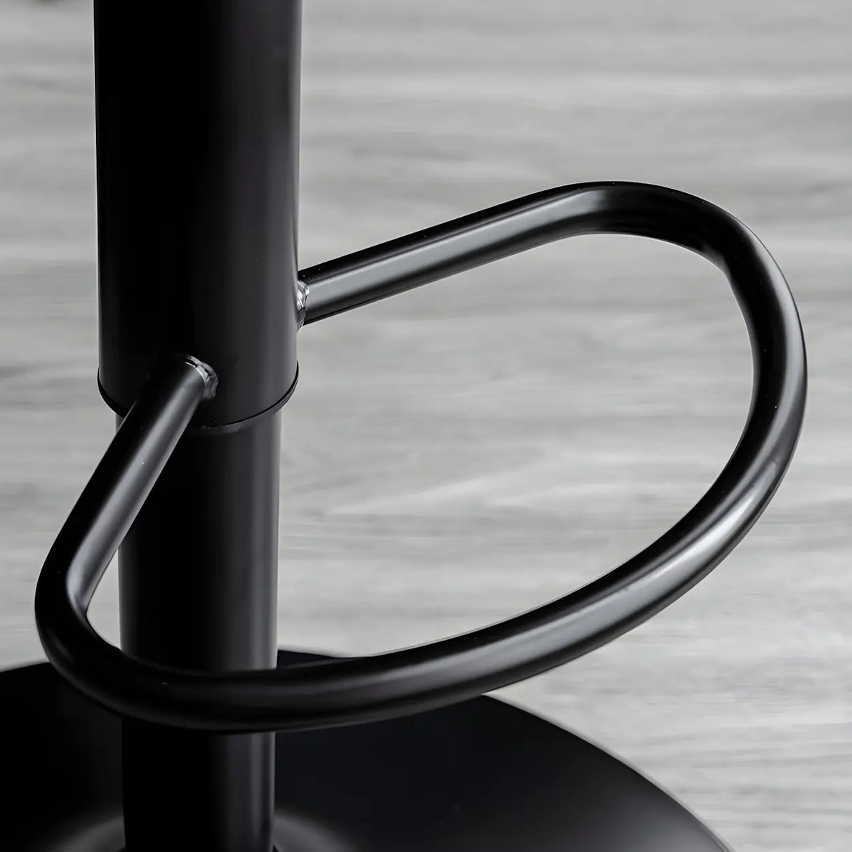 Leather Adjustable Iron Bucket Swivel Counter Bar Stool Image - 16