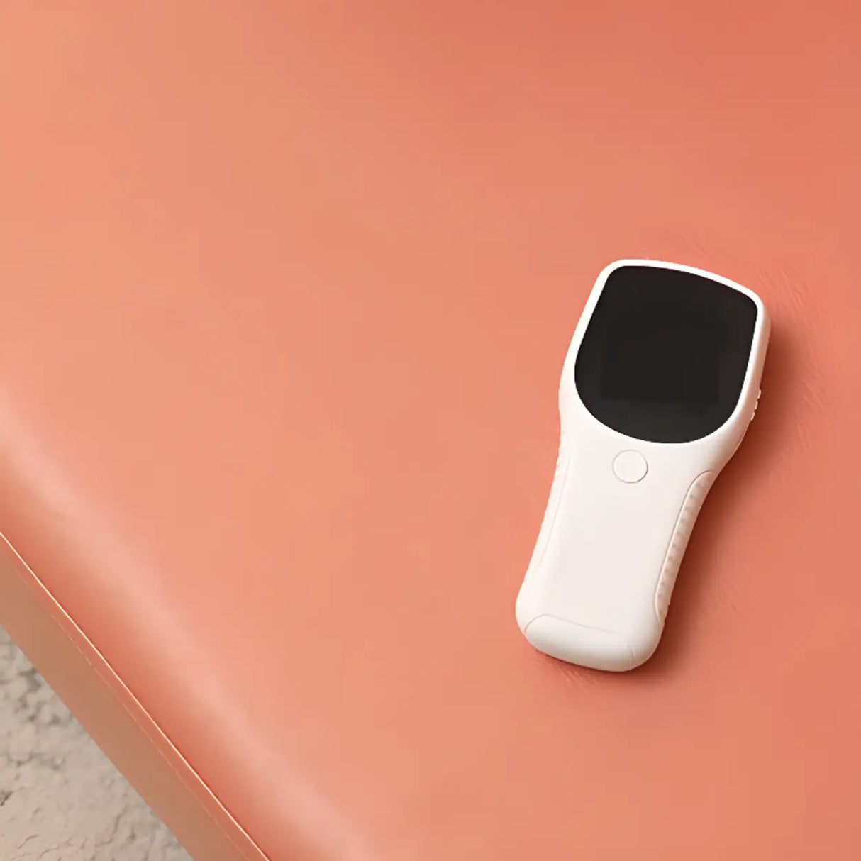 Leather Curved Back Accent Chair with Natural Four Legs Image - 4