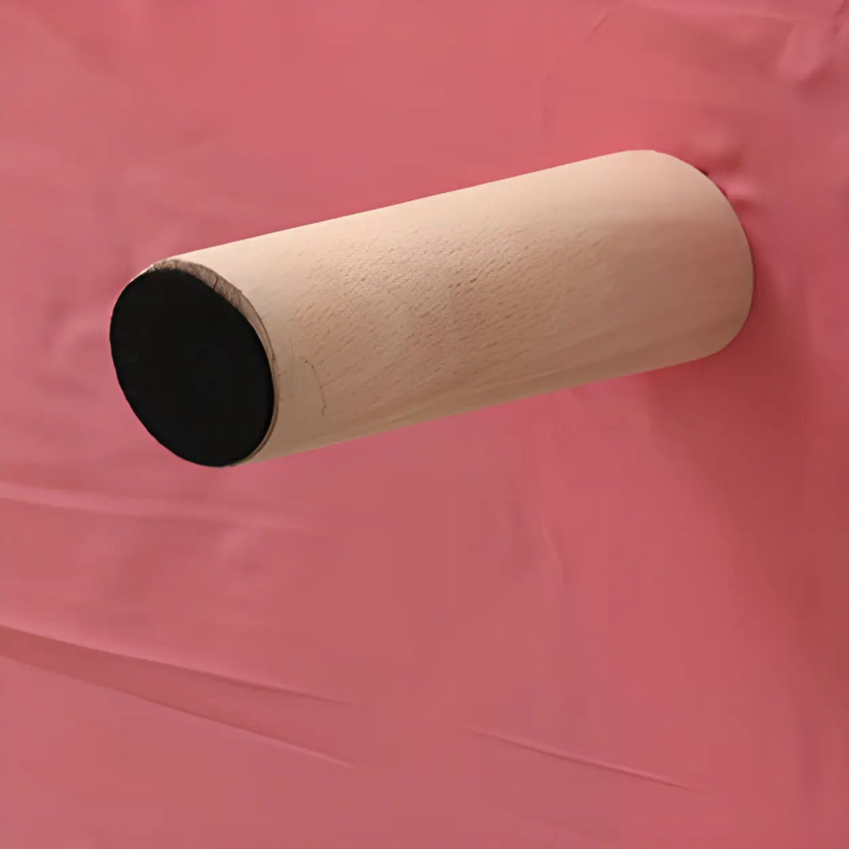 Leather Curved Back Accent Chair with Natural Four Legs Image - 6