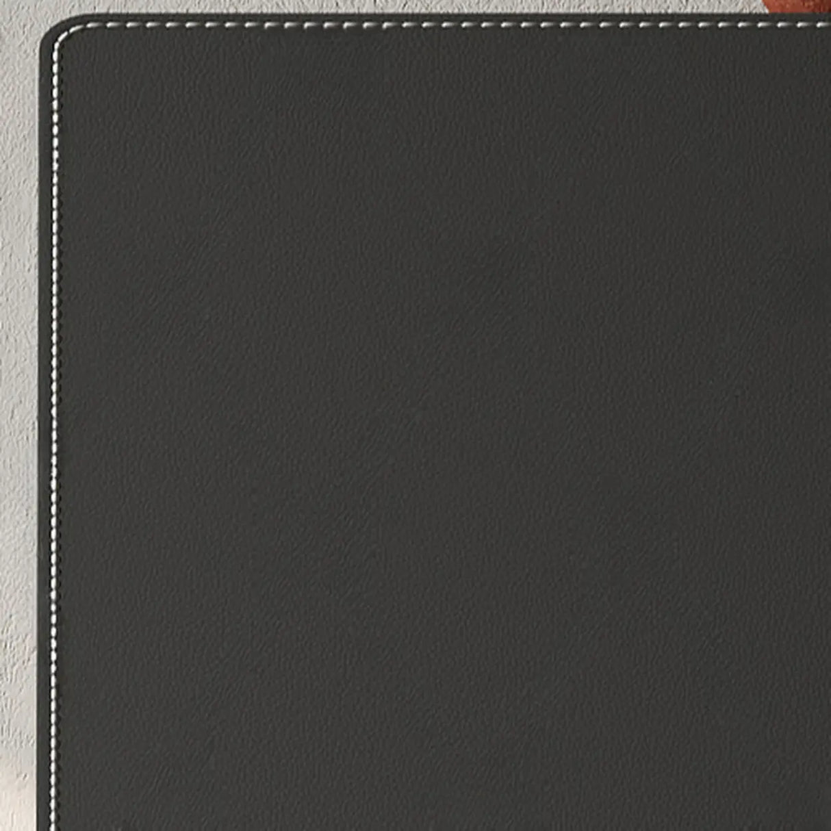 Leather Top Rectangular Metal Black Storage Console Table Image - 7