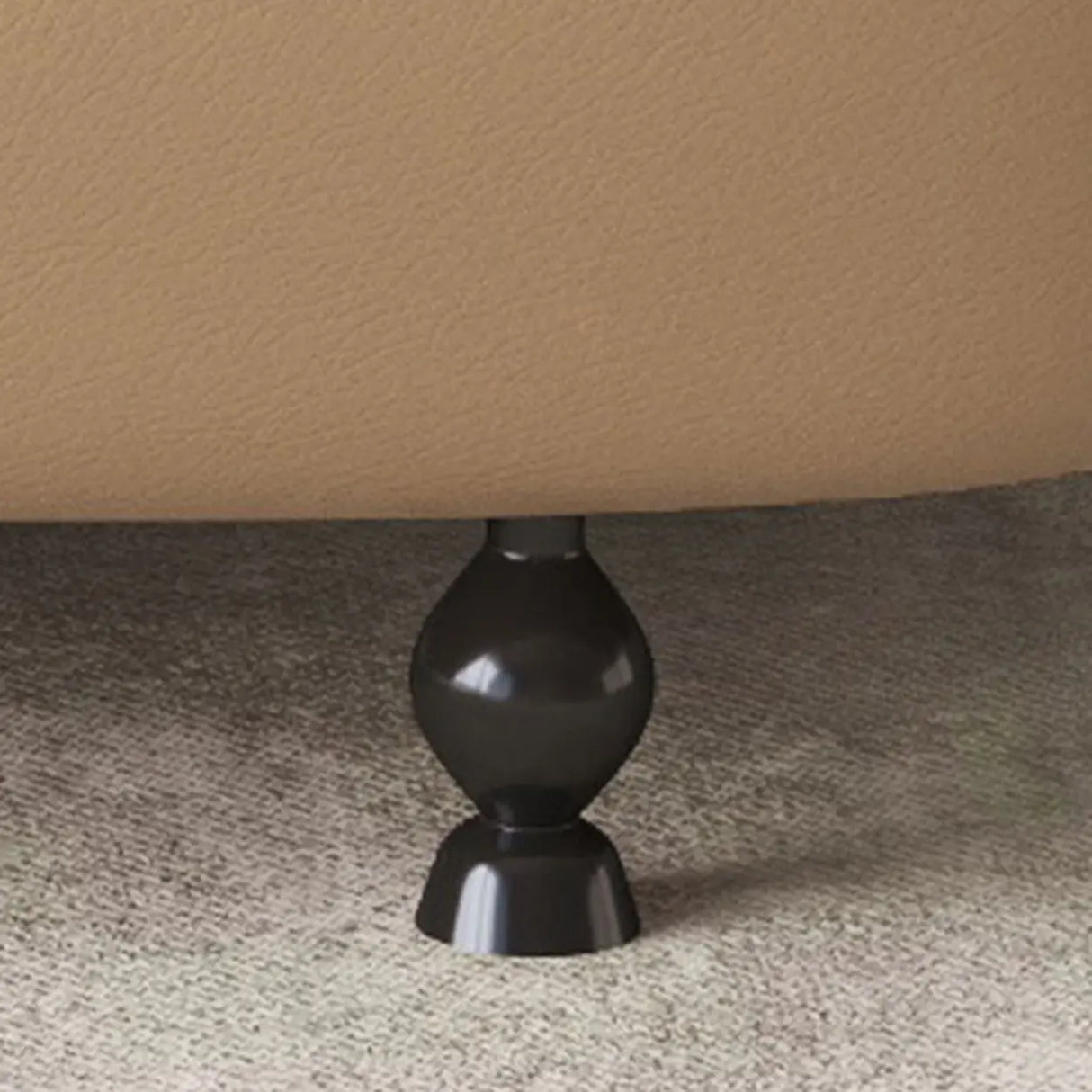 Light Brown Water Resistant Leather Tight Back Sofa Image - 12