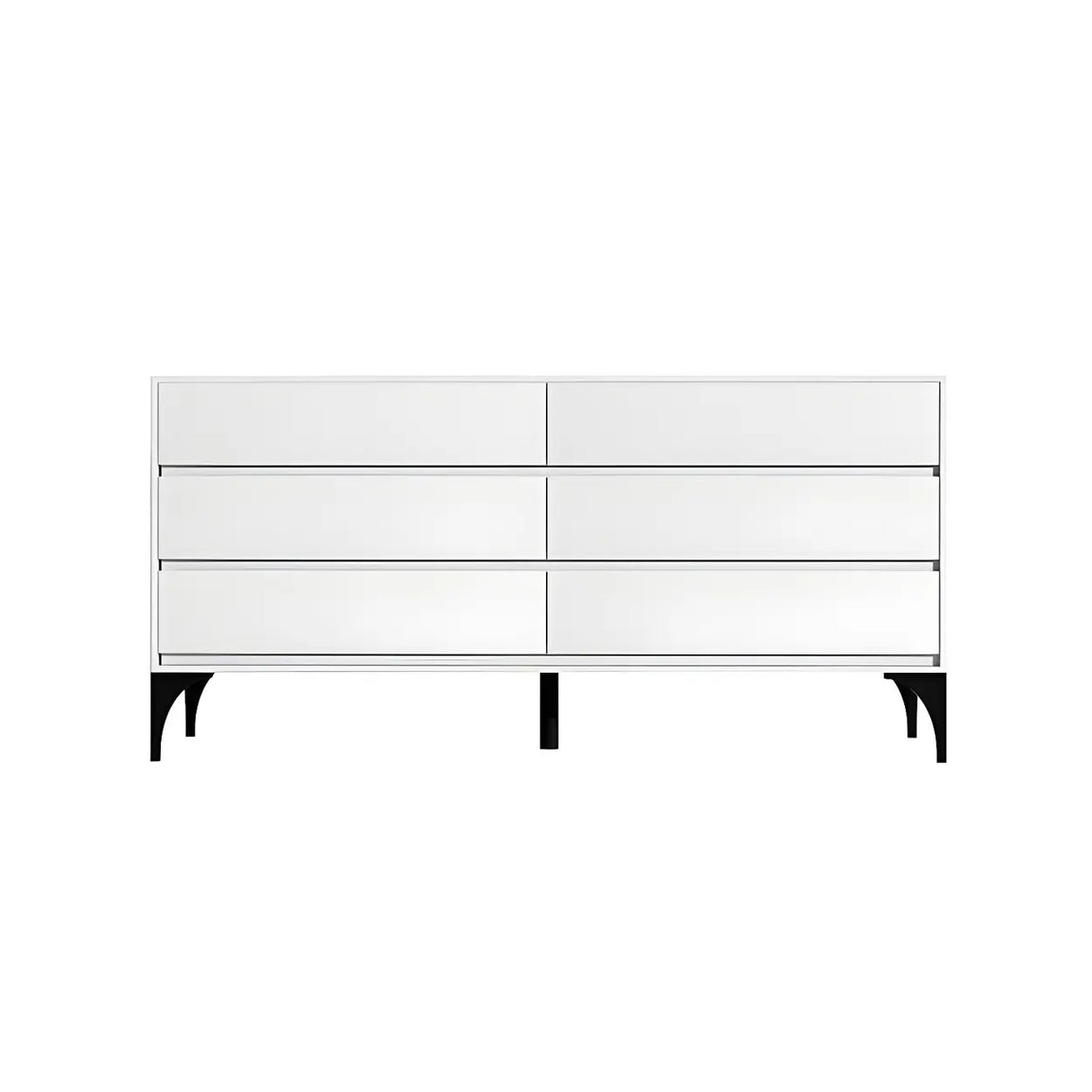 Light Gray Manufactured Wood Storage Dresser Chest Image - 10