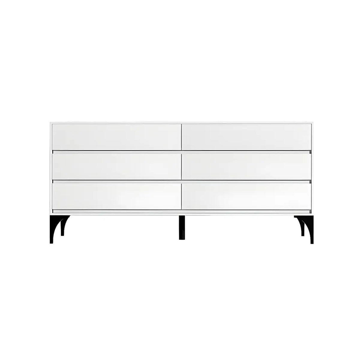 Light Gray Manufactured Wood Storage Dresser Chest Image - 12