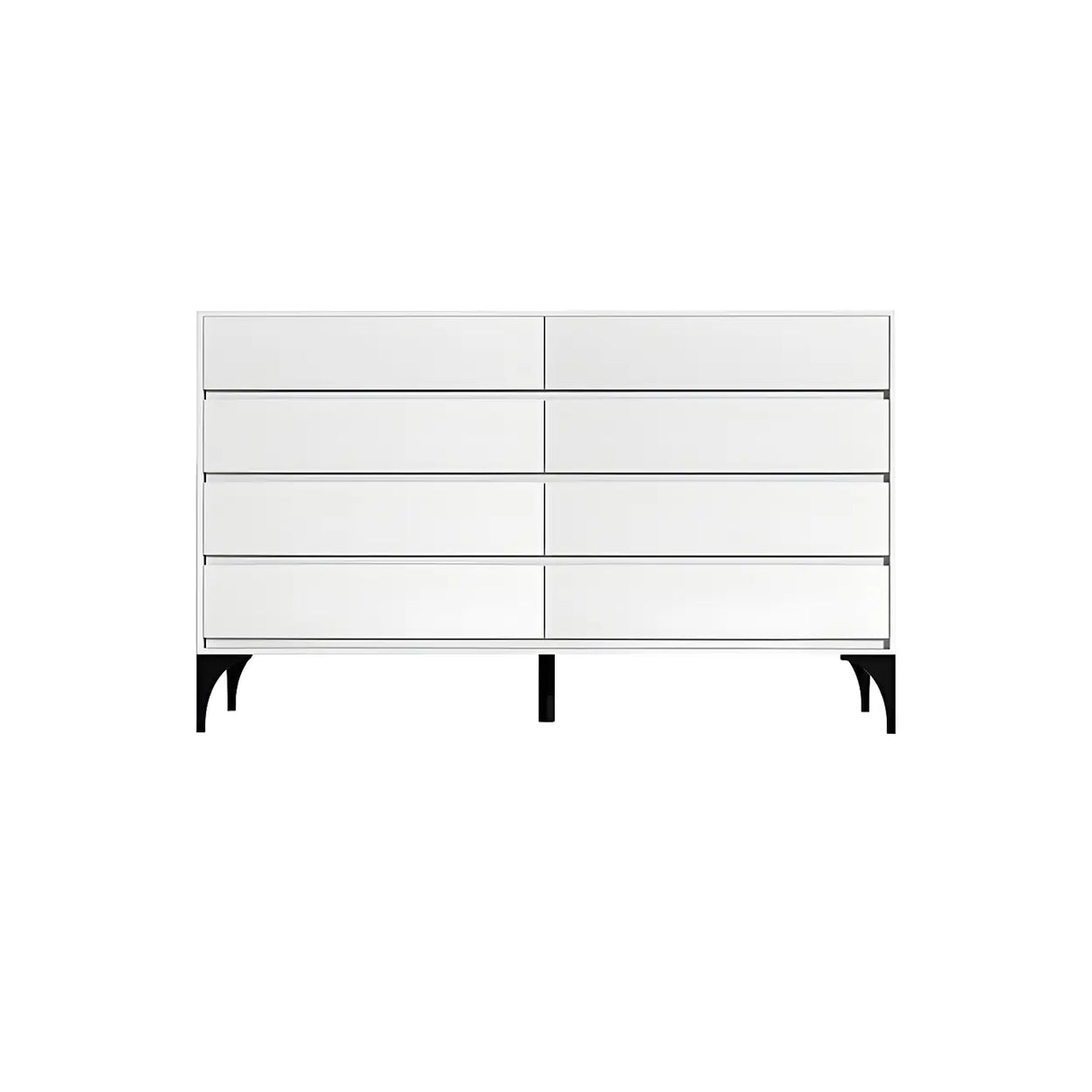 Light Gray Manufactured Wood Storage Dresser Chest Image - 14