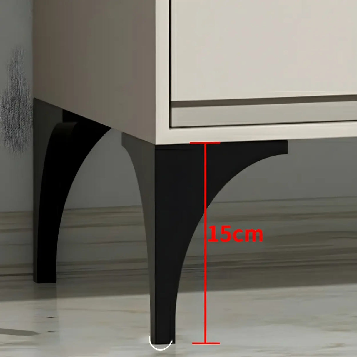 Light Gray Manufactured Wood Storage Dresser Chest Image - 16