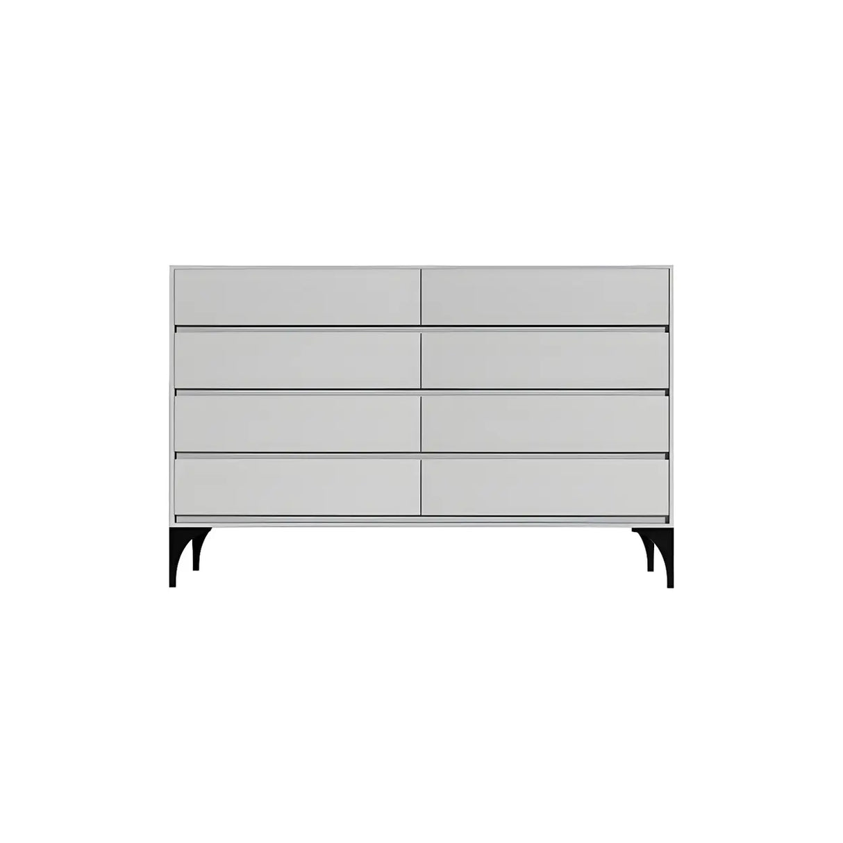 Light Gray Manufactured Wood Storage Dresser Chest Image - 18