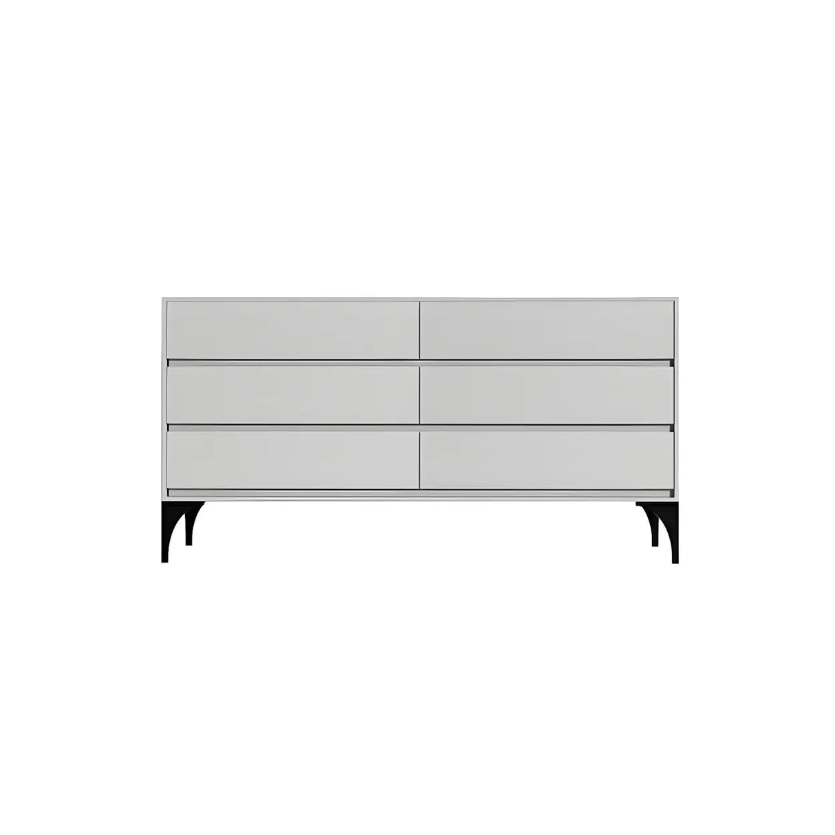 Light Gray Manufactured Wood Storage Dresser Chest Image - 21