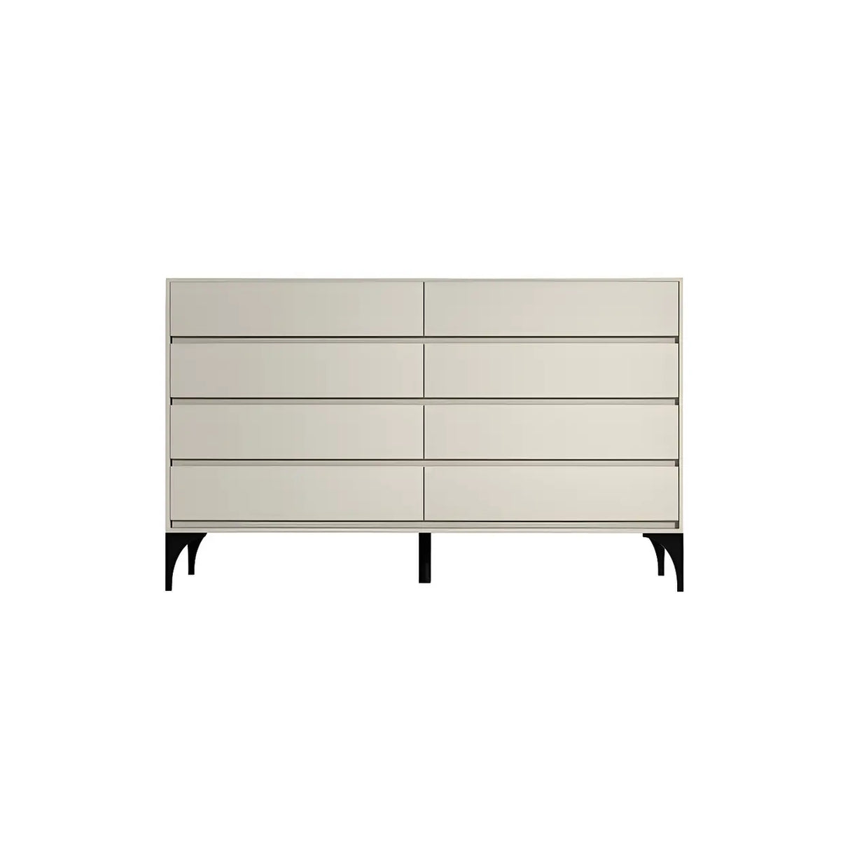 Light Gray Manufactured Wood Storage Dresser Chest Image - 26