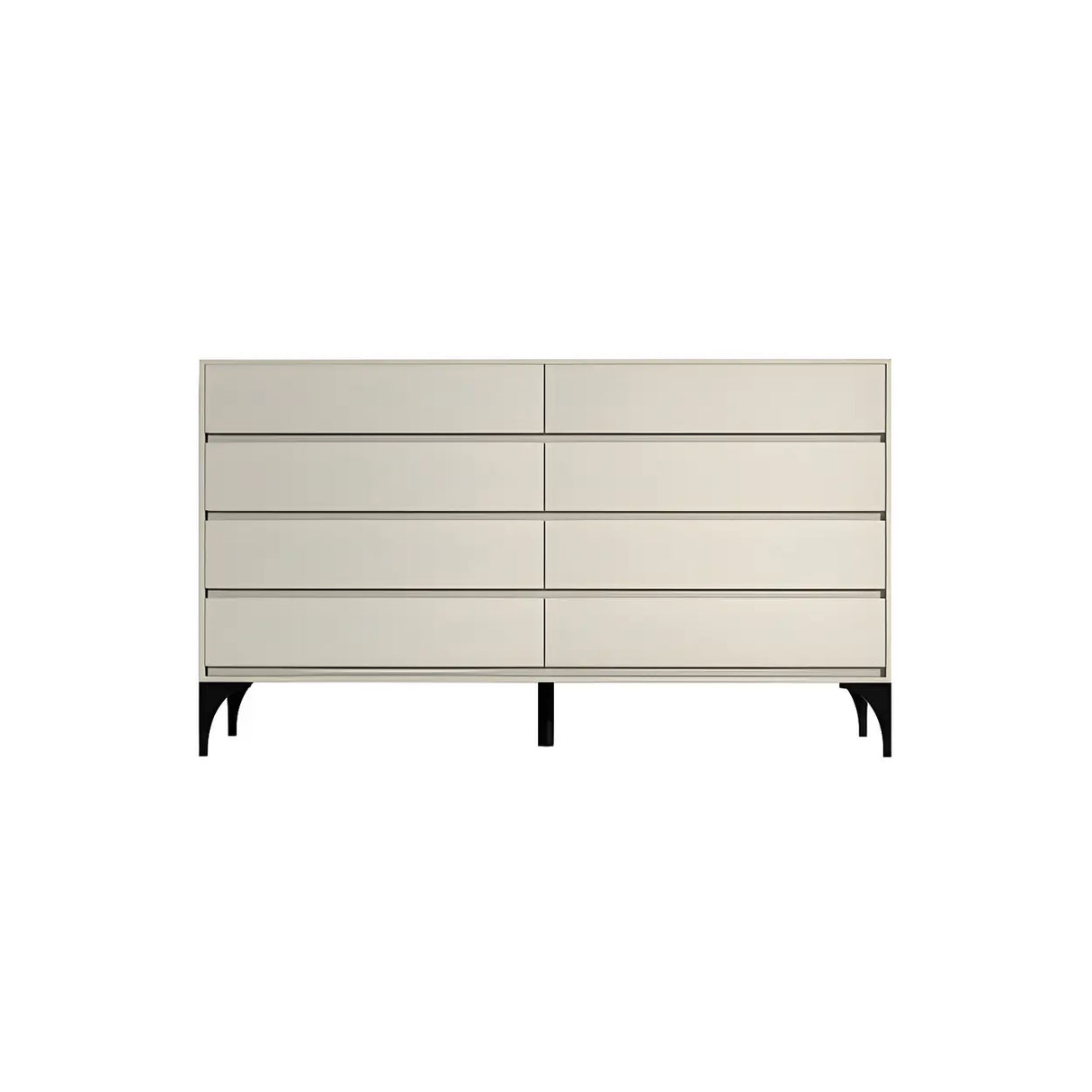 Light Gray Manufactured Wood Storage Dresser Chest Image - 27