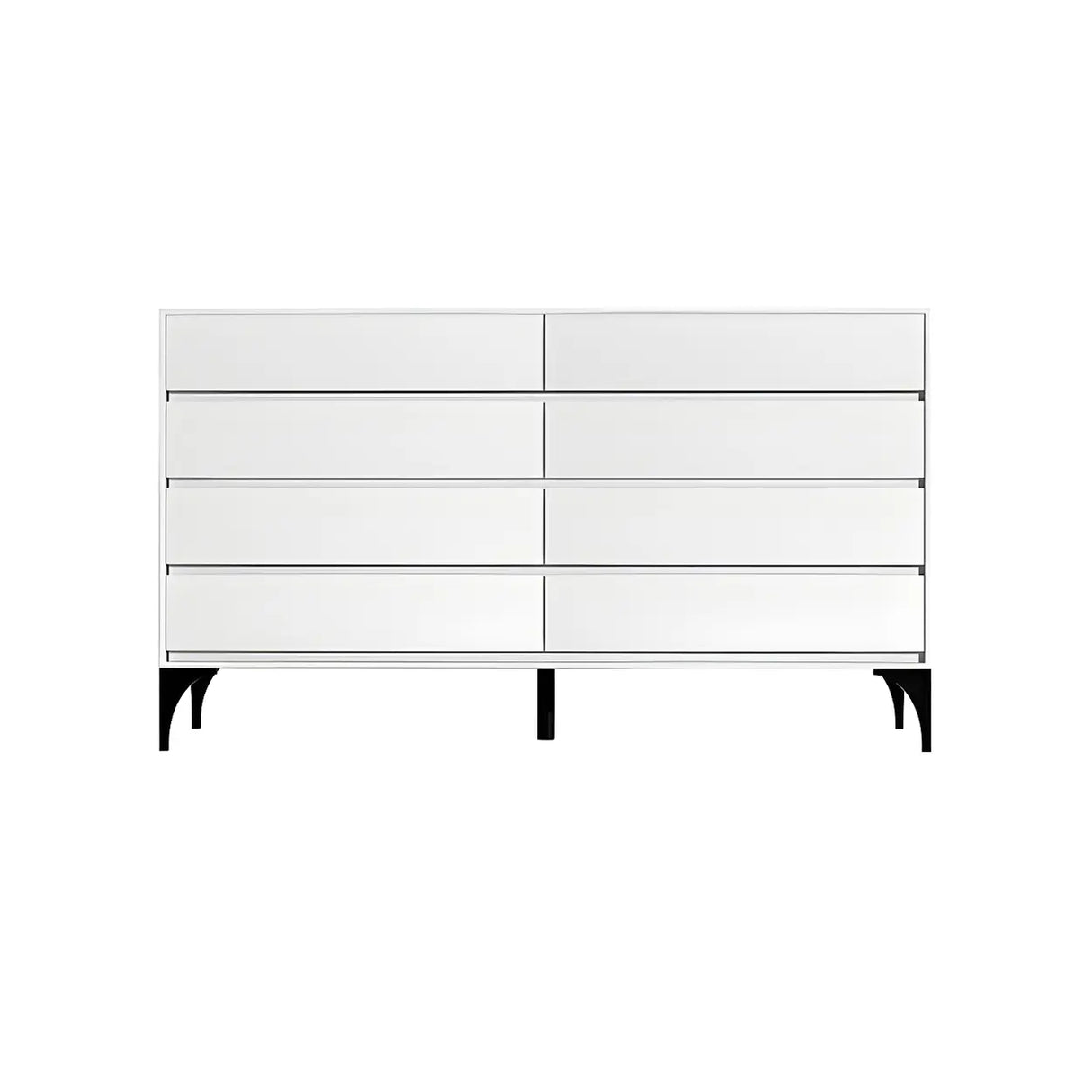 Light Gray Manufactured Wood Storage Dresser Chest Image - 2