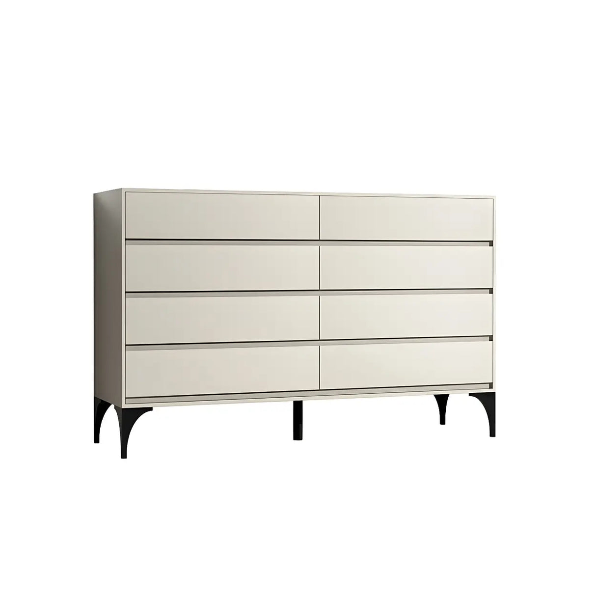 Light Gray Manufactured Wood Storage Dresser Chest Image - 9