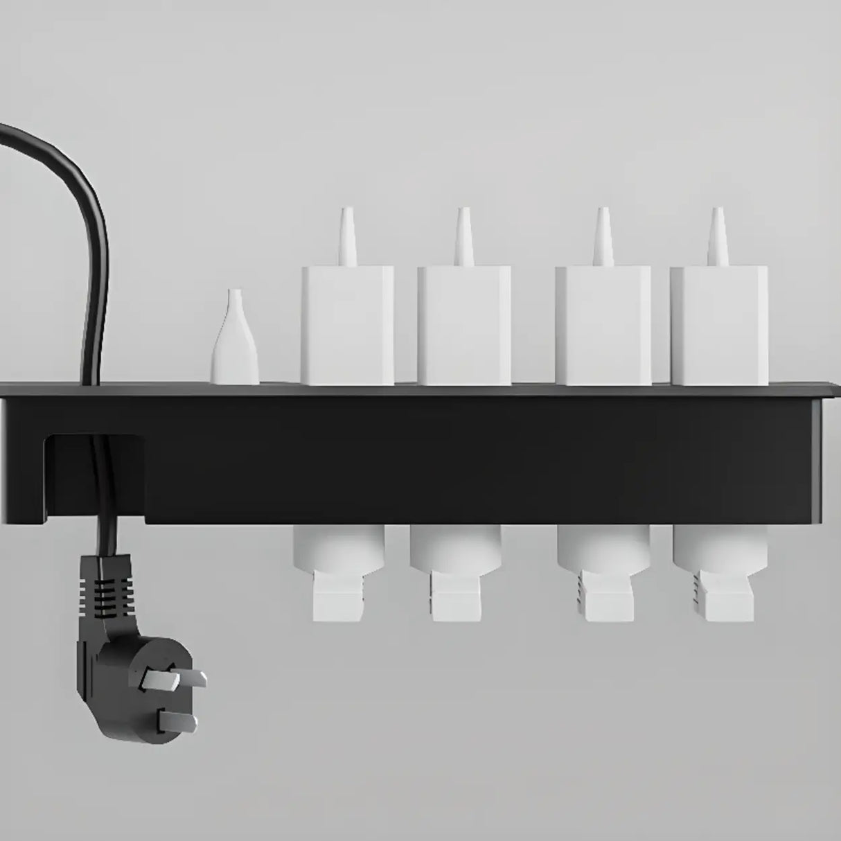 Light Wood Drawer Cabinet Rectangle Office Writing Desk Image - 7