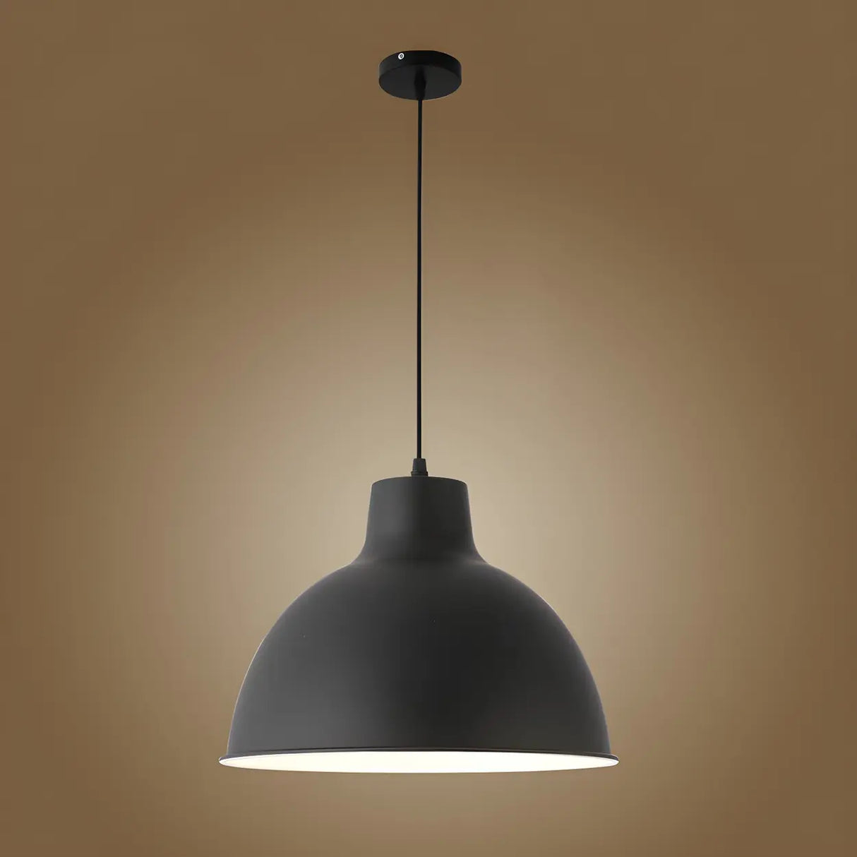 Living Room Adjustable Dome Aluminum Cord Pendant Light Image - 16