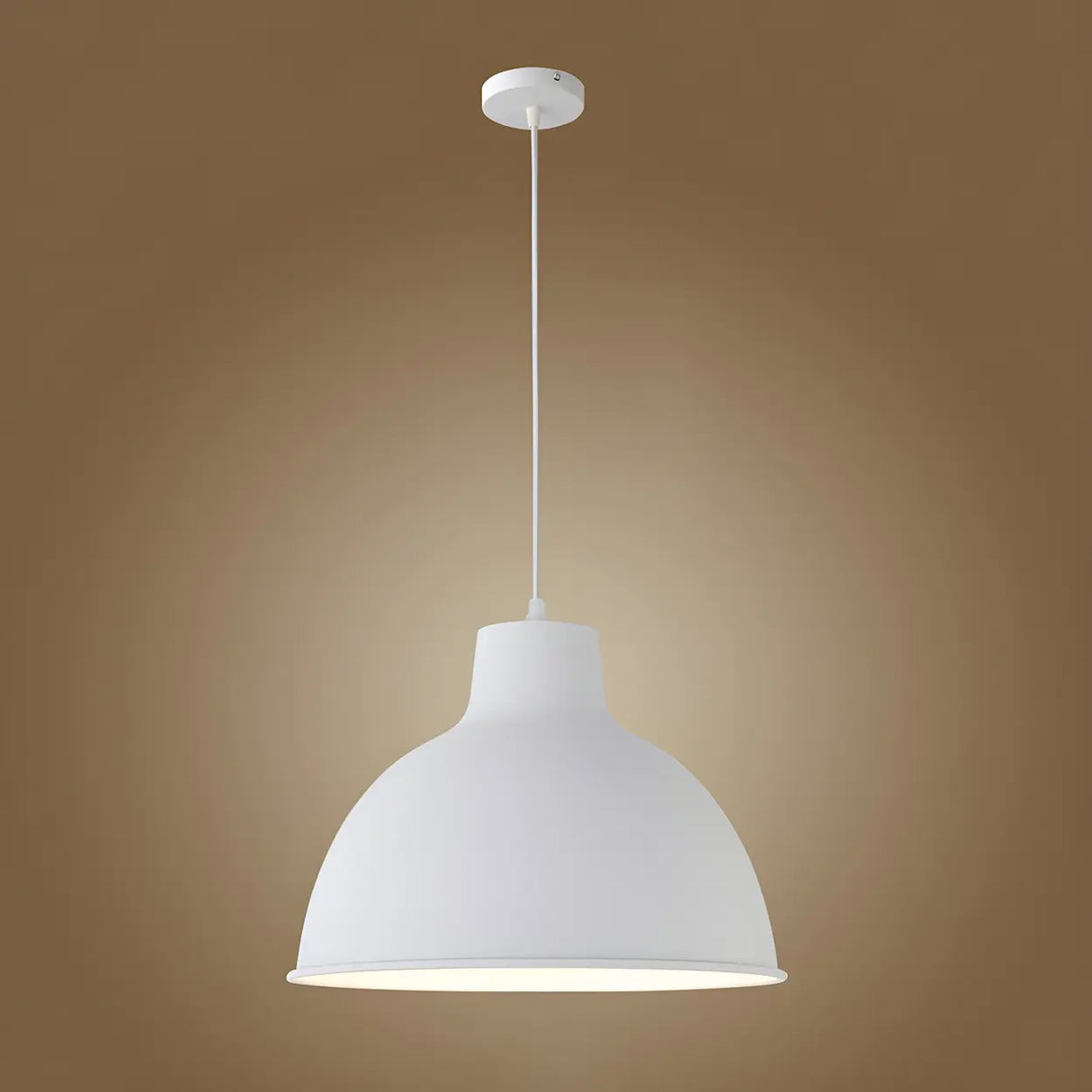 Living Room Adjustable Dome Aluminum Cord Pendant Light Image - 19