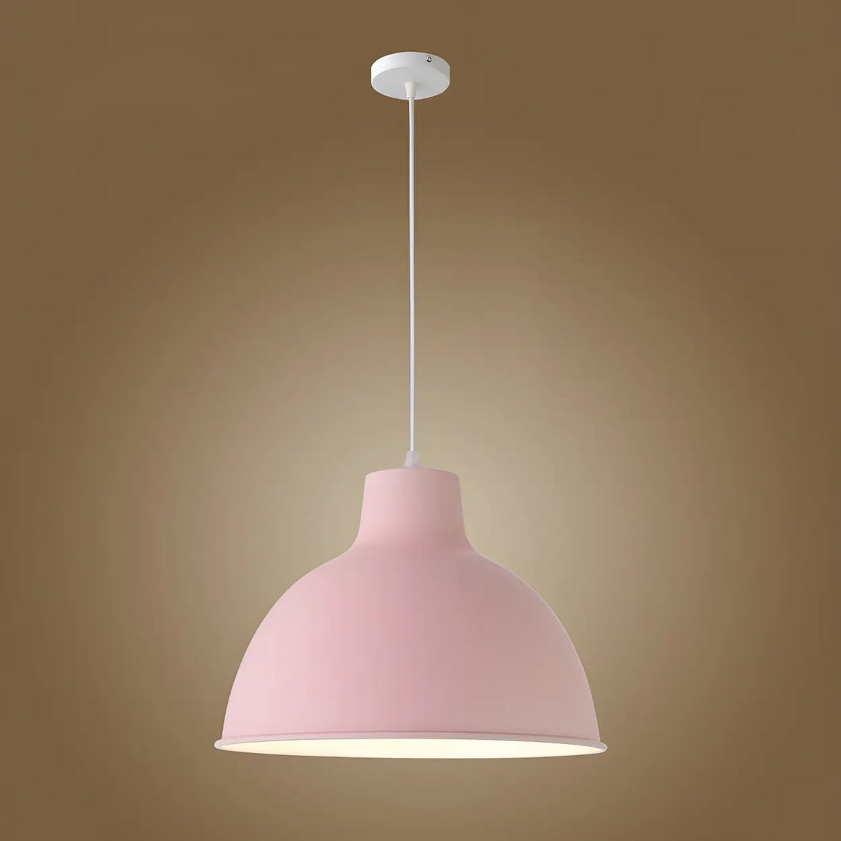 Living Room Adjustable Dome Aluminum Cord Pendant Light Image - 22