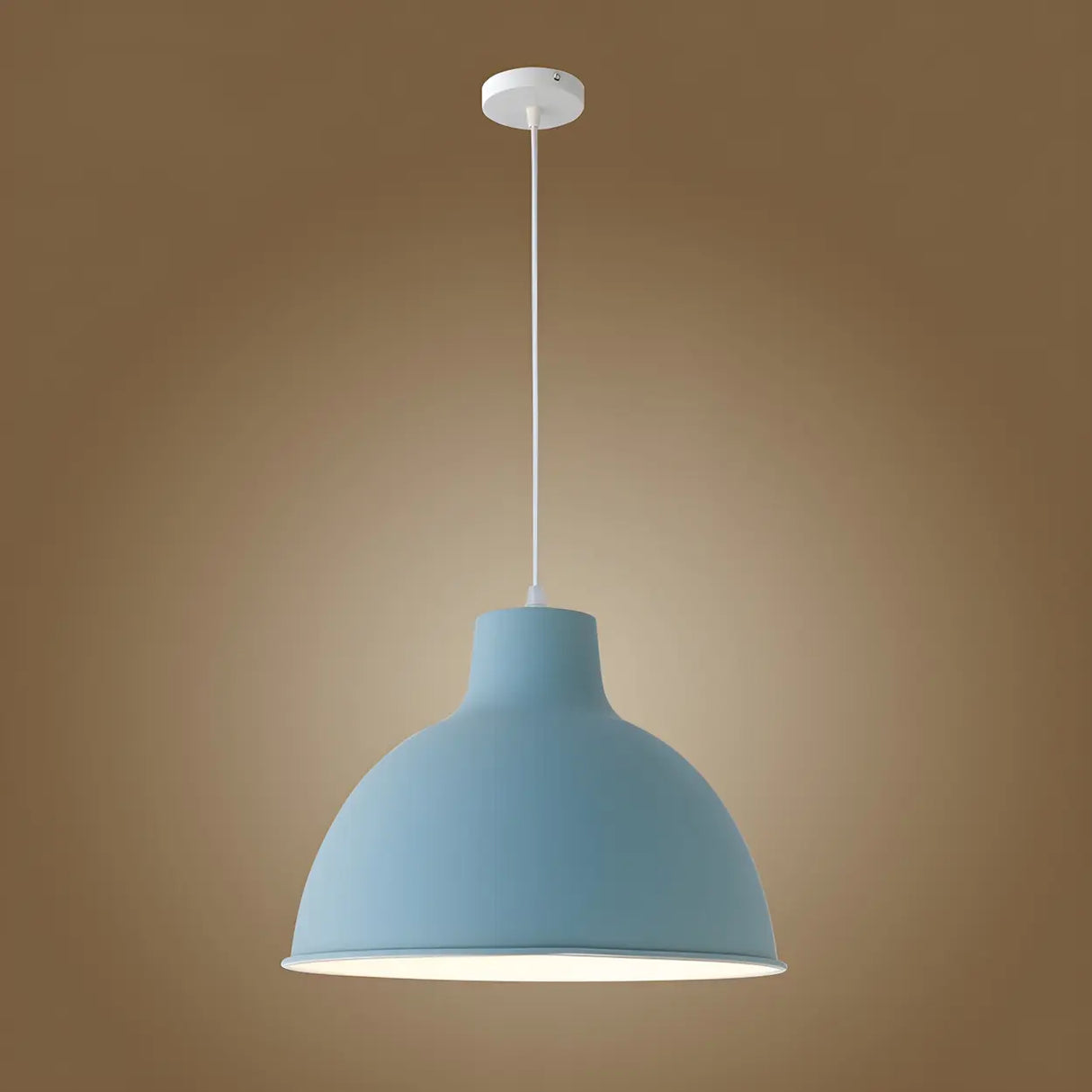 Living Room Adjustable Dome Aluminum Cord Pendant Light Image - 26