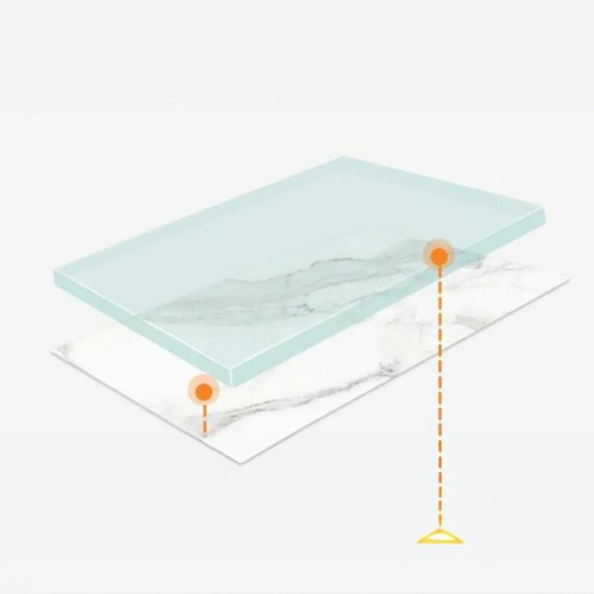 Living Room Glam White Glass TV Stand with Legs Image - 3