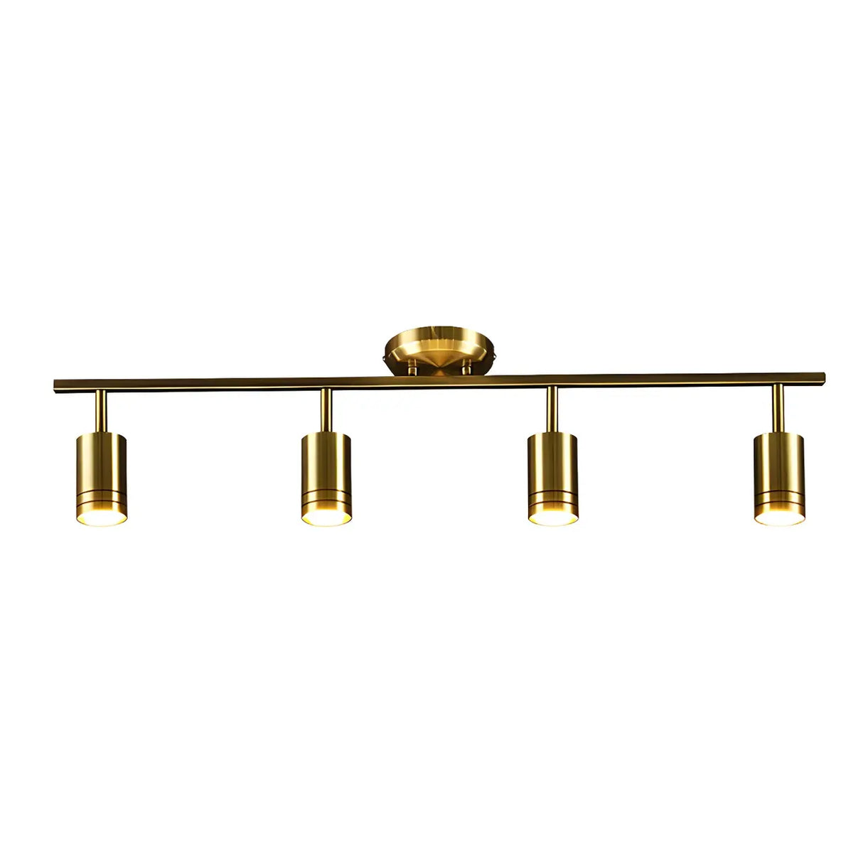 Living Room Modern Adjustable Brass Track Light Large Image - 9