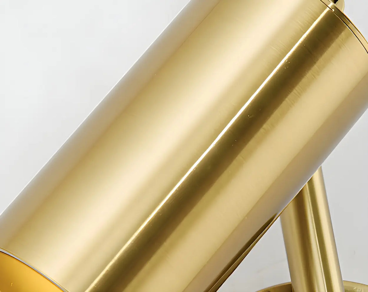 Living Room Modern Gold Linear Metal Fixed Track Light Image - 12