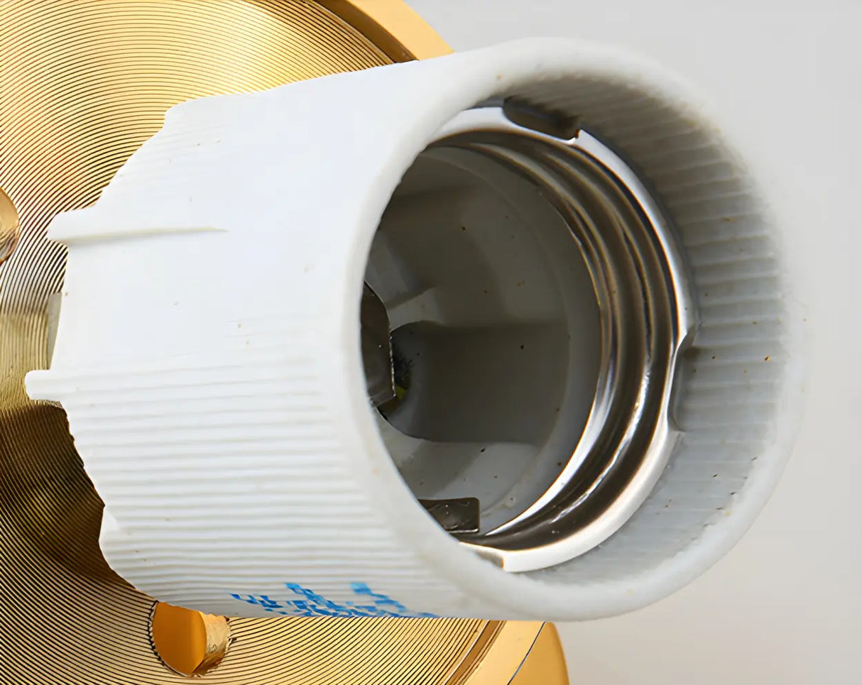 Living Room Modern Gold Linear Metal Fixed Track Light Image - 14