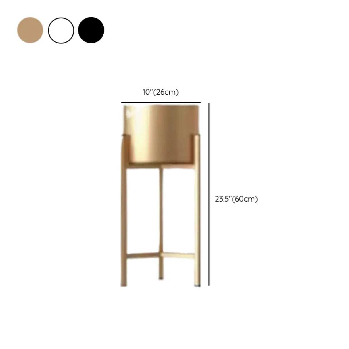 Living Room Tripod Round Metal Nesting Pot Plant Stands