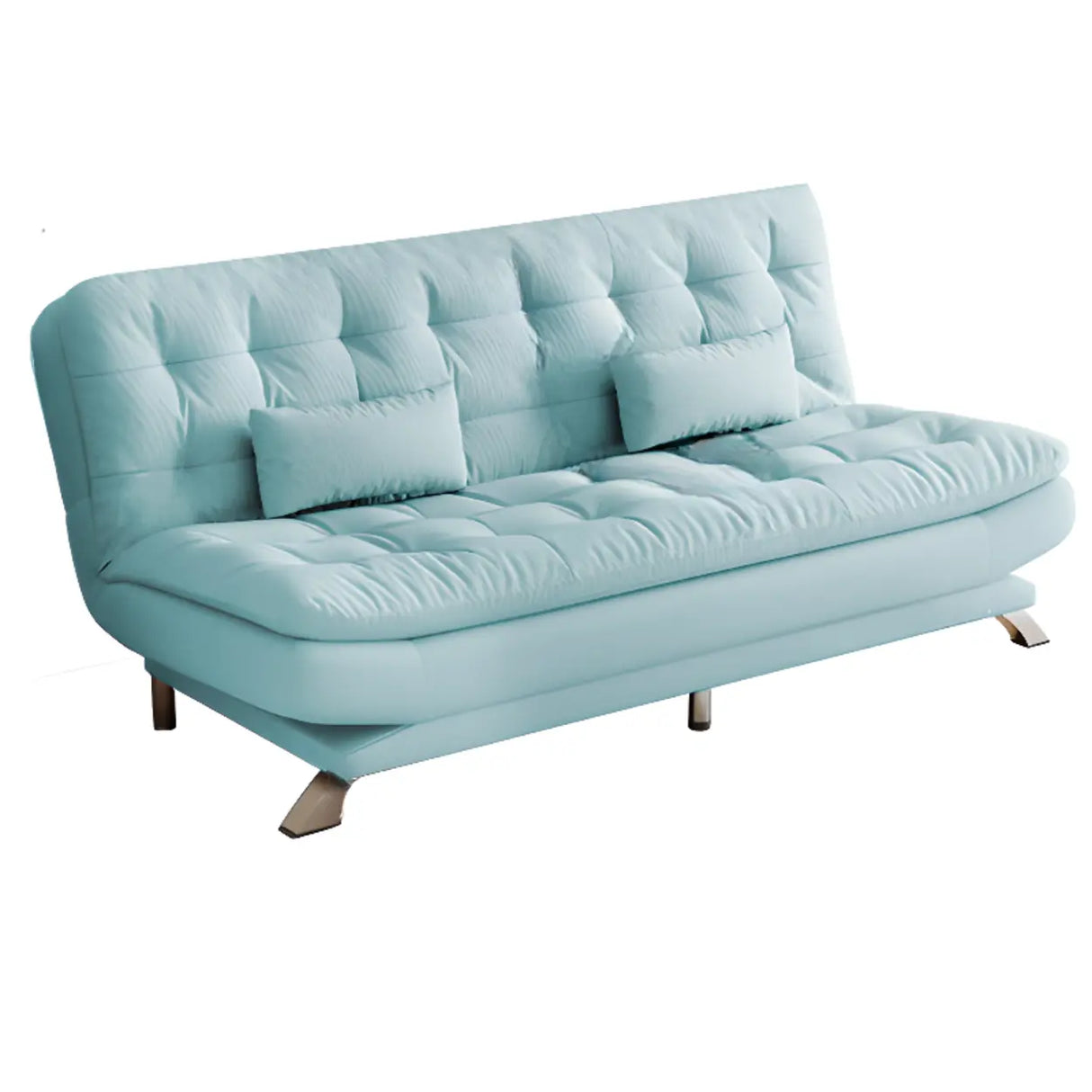 Living Room Two-Color Fabric Wooden Frame Loveseat Image - 14