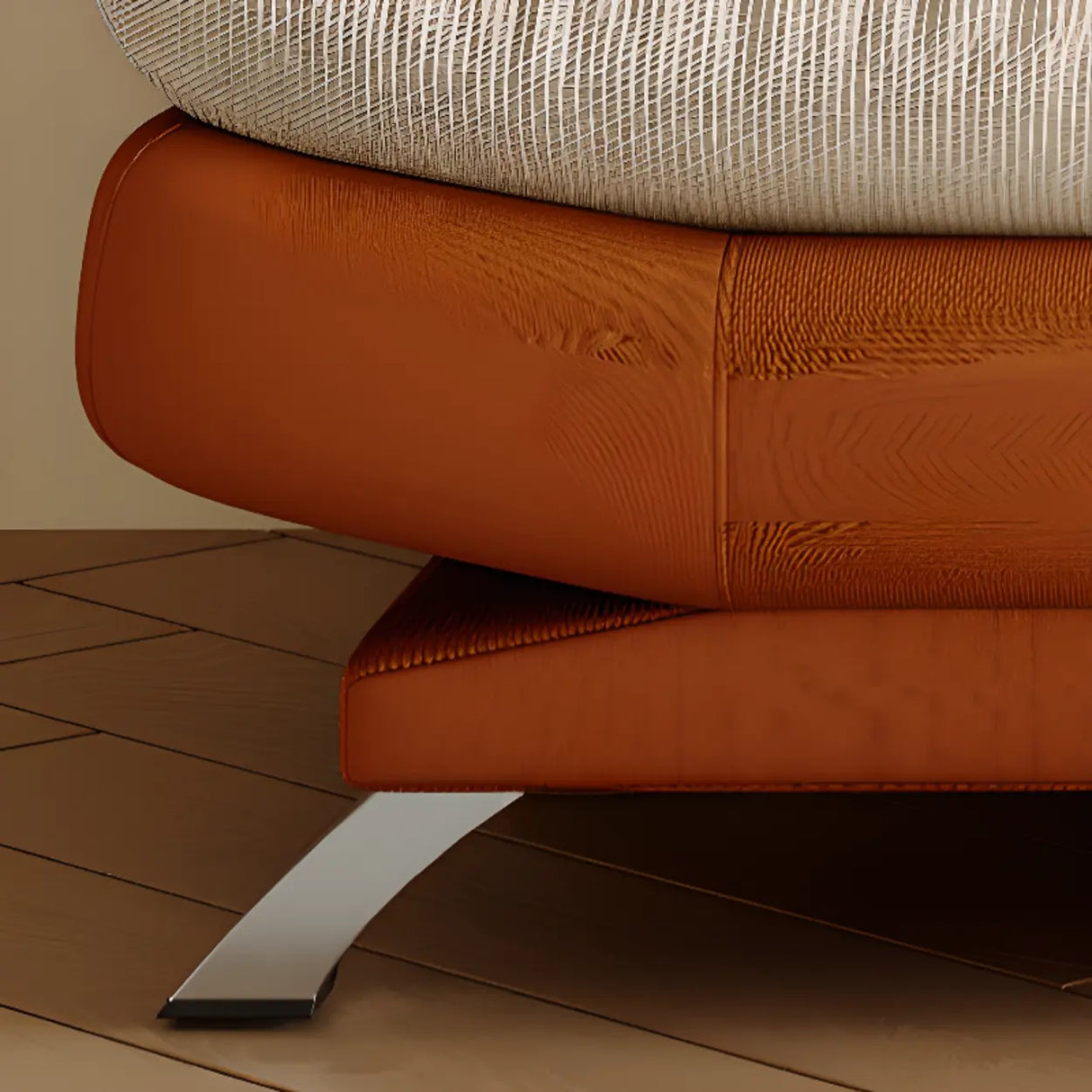 Living Room Two-Color Fabric Wooden Frame Loveseat Image - 8