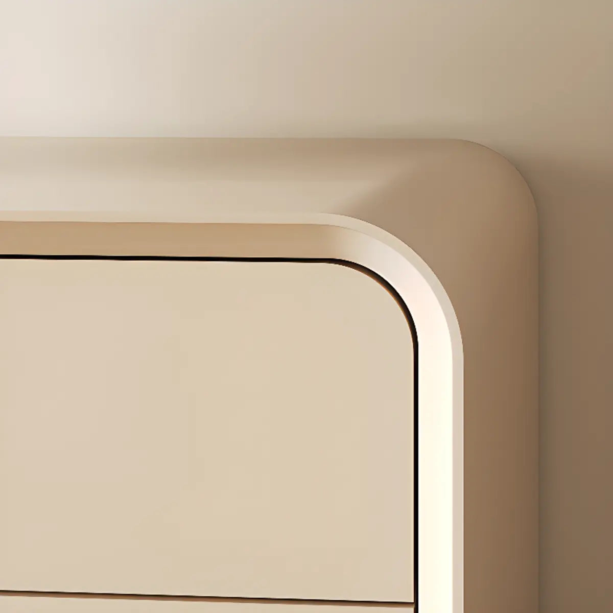 Living Room White Wood Enclosed Storage Long TV Stand Image - 6