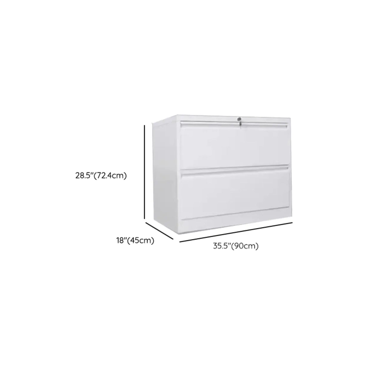 Lockable Metal Vertical Black Anti-Moisture Filing Cabinet Image - 29