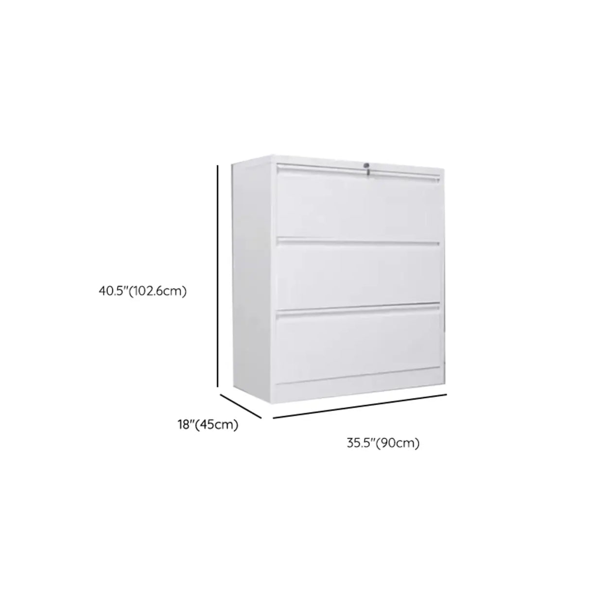 Lockable Metal Vertical Black Anti-Moisture Filing Cabinet Image - 30