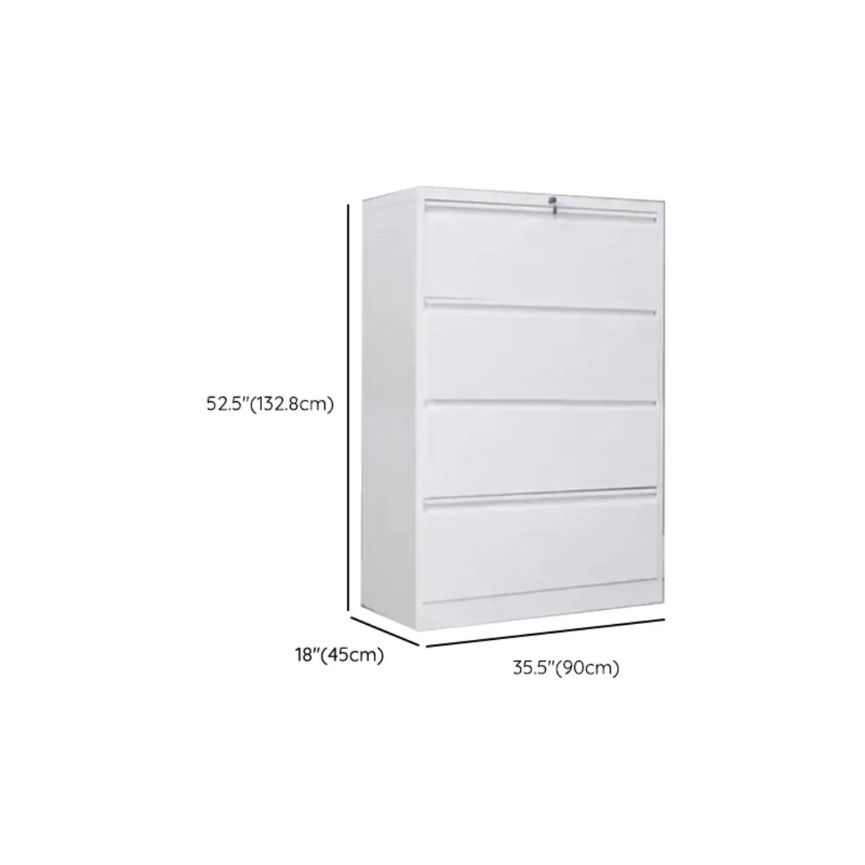 Lockable Metal Vertical Black Anti-Moisture Filing Cabinet Image - 31