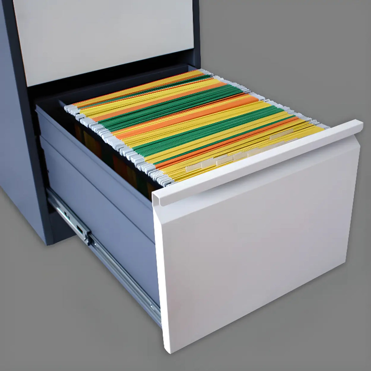 Lockable Metal Vertical Black Anti-Moisture Filing Cabinet Image - 7