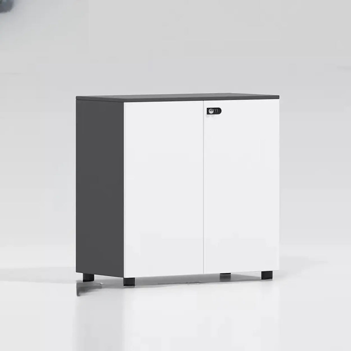 Lockable Secure Vertical Wood Filing Cabinet with Lock Image - 10