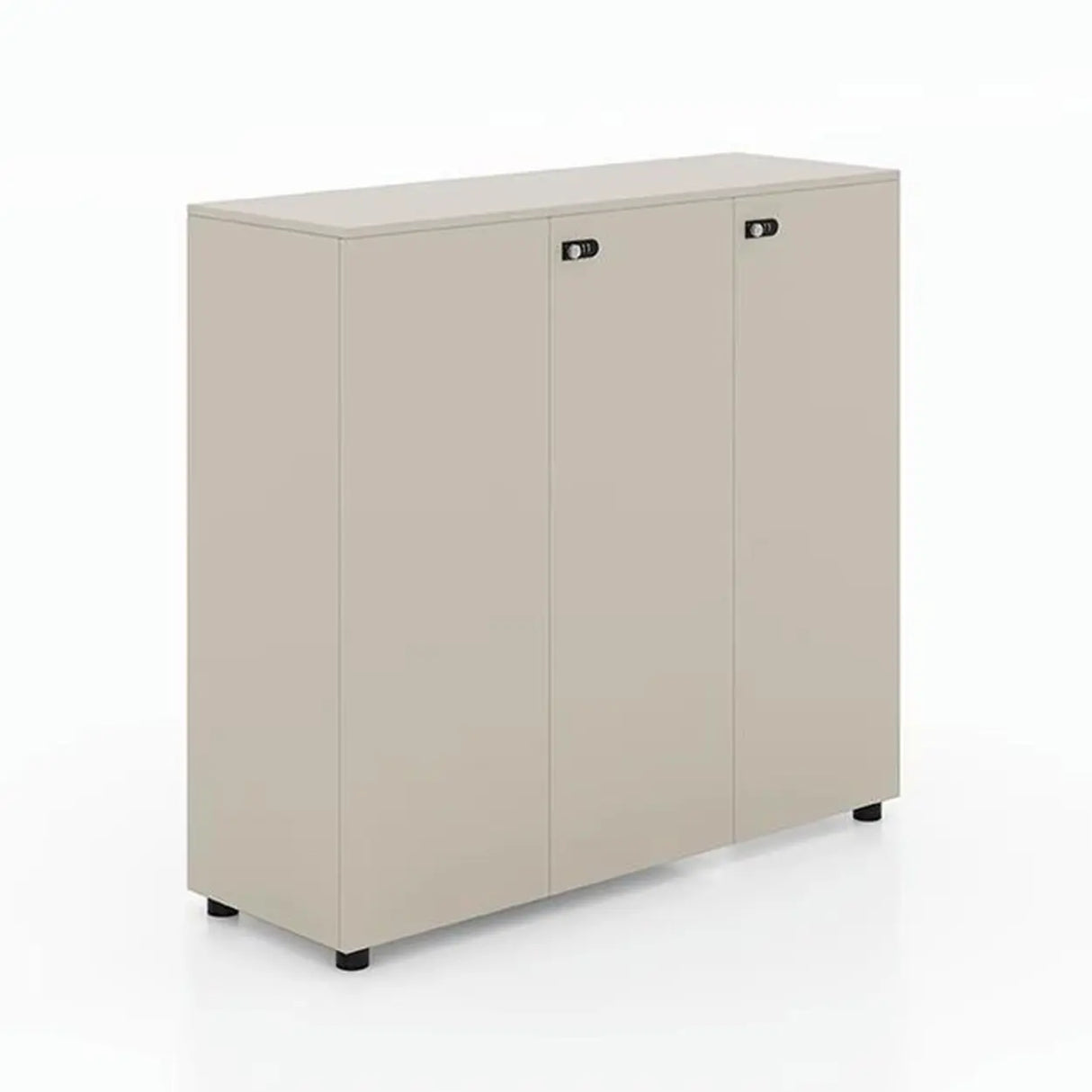 Lockable Secure Vertical Wood Filing Cabinet with Lock Image - 11