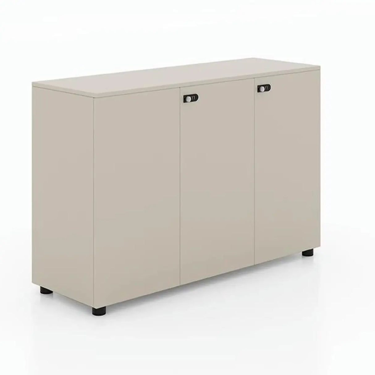 Lockable Secure Vertical Wood Filing Cabinet with Lock Image - 12