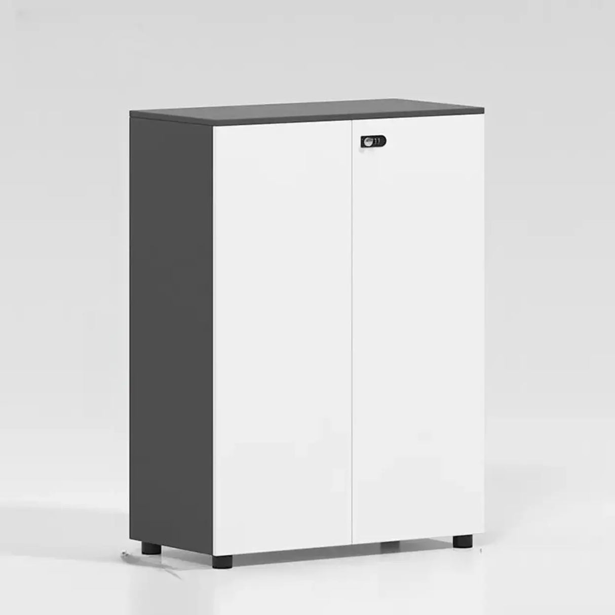 Lockable Secure Vertical Wood Filing Cabinet with Lock Image - 13