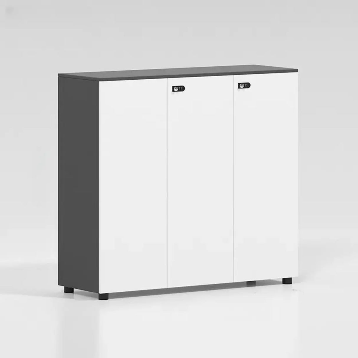Lockable Secure Vertical Wood Filing Cabinet with Lock Image - 14