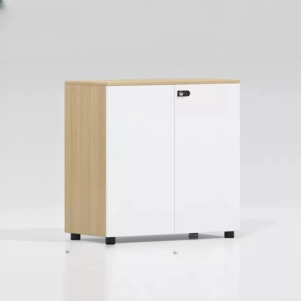 Lockable Secure Vertical Wood Filing Cabinet with Lock Image - 15