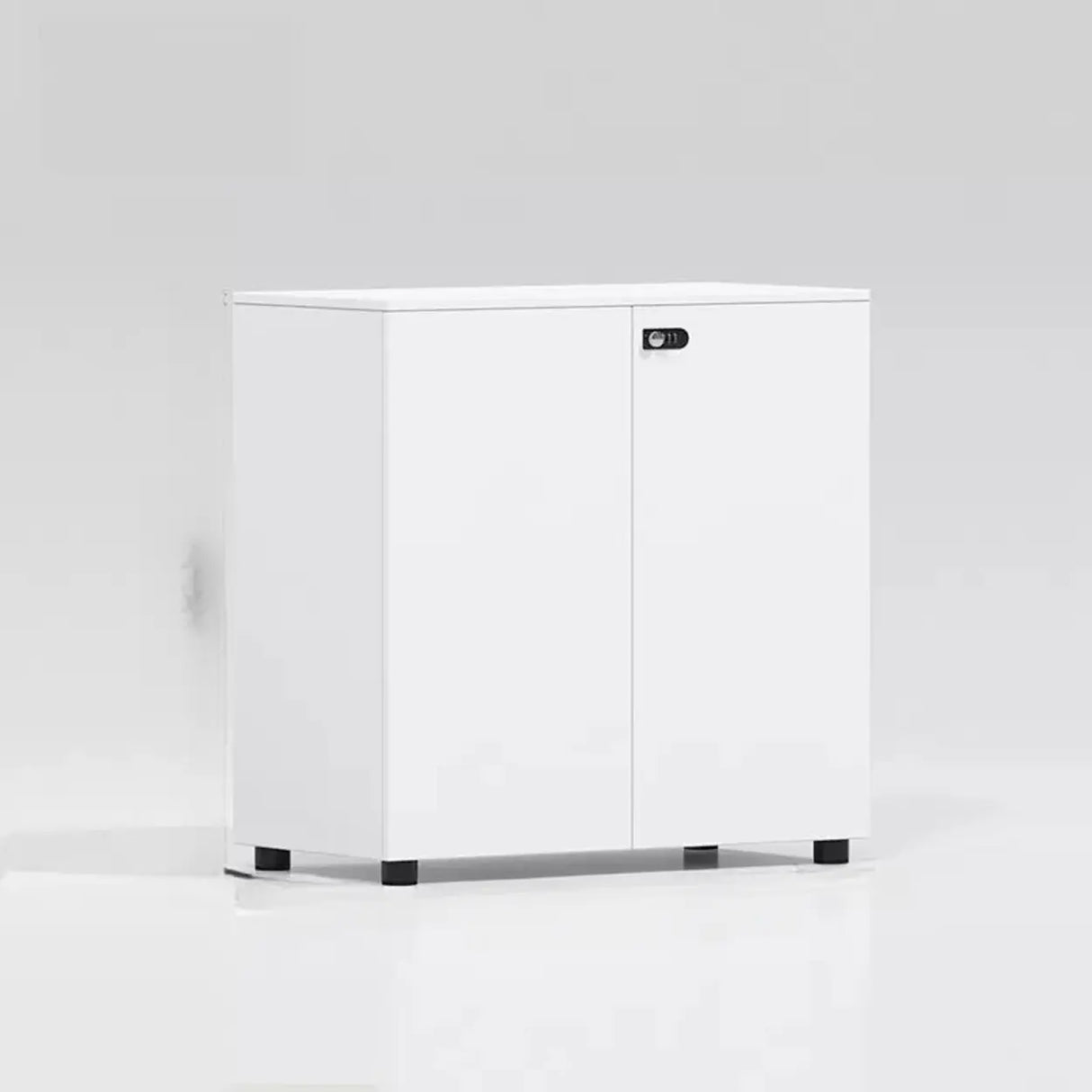 Lockable Secure Vertical Wood Filing Cabinet with Lock Image - 4